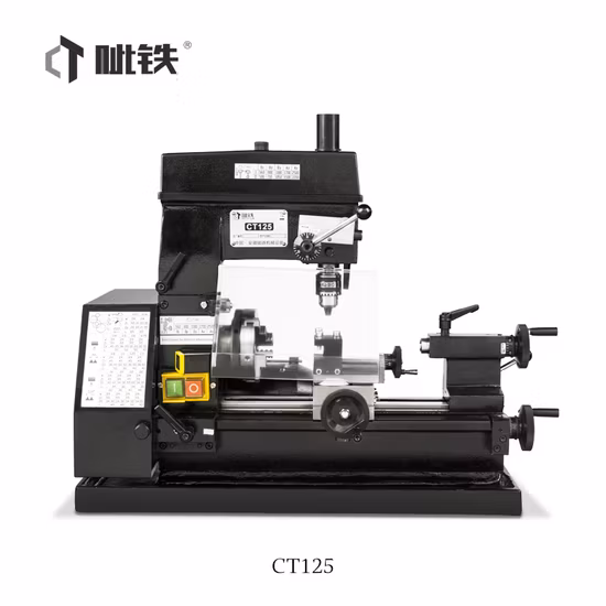 CT125 Mini tour de fraisage universel perceuse combo tour 3 en 1